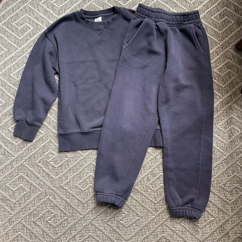 Zara Kids Eggplant Sweatshirt and Joggers Set-8/9Y